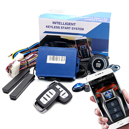 Start button system Car alarm with autostart Universal central locking Remote starter kit Automotive start stop For Toyota/Audi