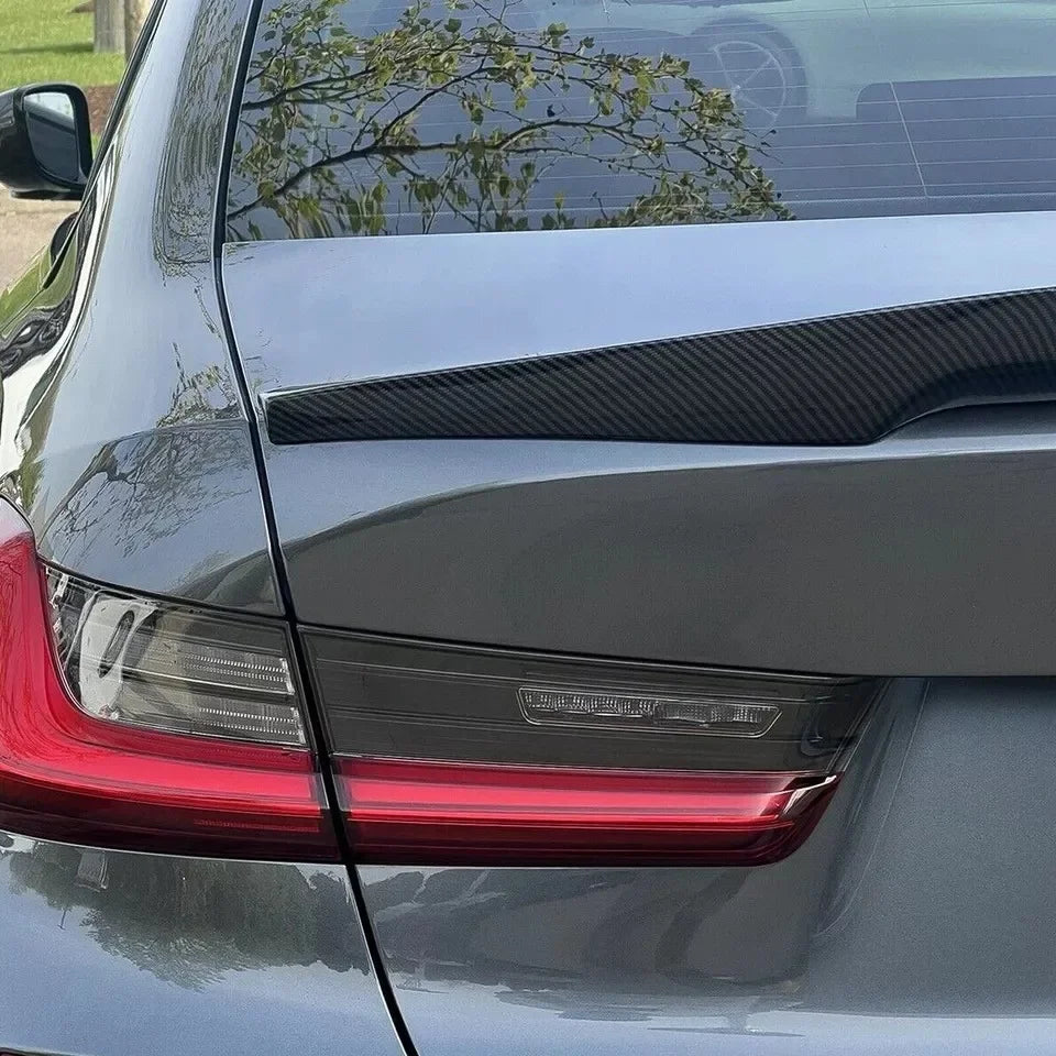 XVIP Car M4 Style Roof Spoiler Glossy Black Wings For BMW 3 Series G20 G28 2019-2022 330i 330e Sedan ABS Ducktail Trunk Spoilers