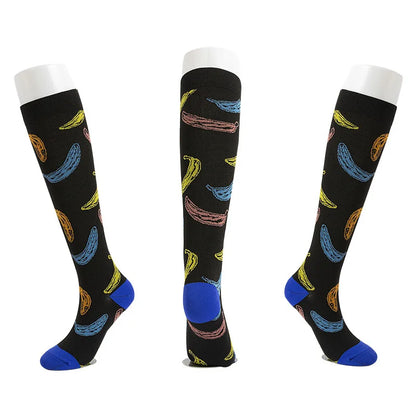 S-XXL Compression Socks Compression Socks for Varicose Vein Calf Riding Socks Stretch Open Toe Knee Socks