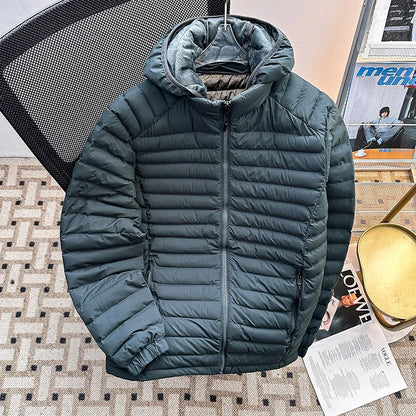 Men's down Cotton Jacket Lightweight Hooded Coat Trendy Winter Outerwear Warm Couples Cold-resistant Bread Style Clothing