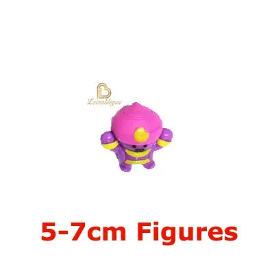 24pcs Anime Mini Figures Accessories Charms Poco Spike Nita Cute Cartoon Heroes Model Toys Game Collectibles for Children Gift