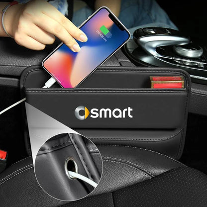 Car Special Seat Crevice Storage Box Seat Slit Catcher Organizer For SMART Eq Fortwo Forfour 453 451 452 450 454 accesorios