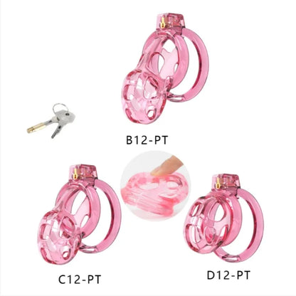 New Super Soft Cobra Chastity Cage Penis Abstinence Bondage Cock Cage with 6 Size Rings Catheter Sissy Gay Male Sex Toys 18