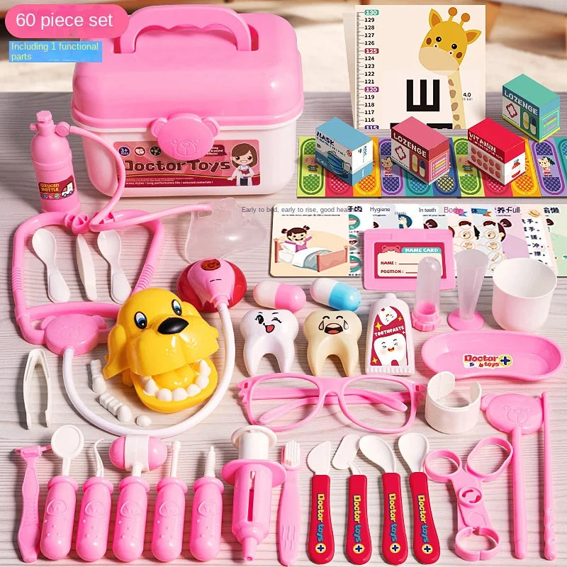 Simulation Doctor Set For Kids Pretend Play Girls Role-playing Games Accessorie Medical Kit Nurse Tools Toys For Children Gift