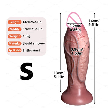 3Sizes Advanced Realistic Soft Dildo Big Thick Fake Penis Silicone Cock Woman Man Vagina Anal Masturbation Suction Cup Sex Toys