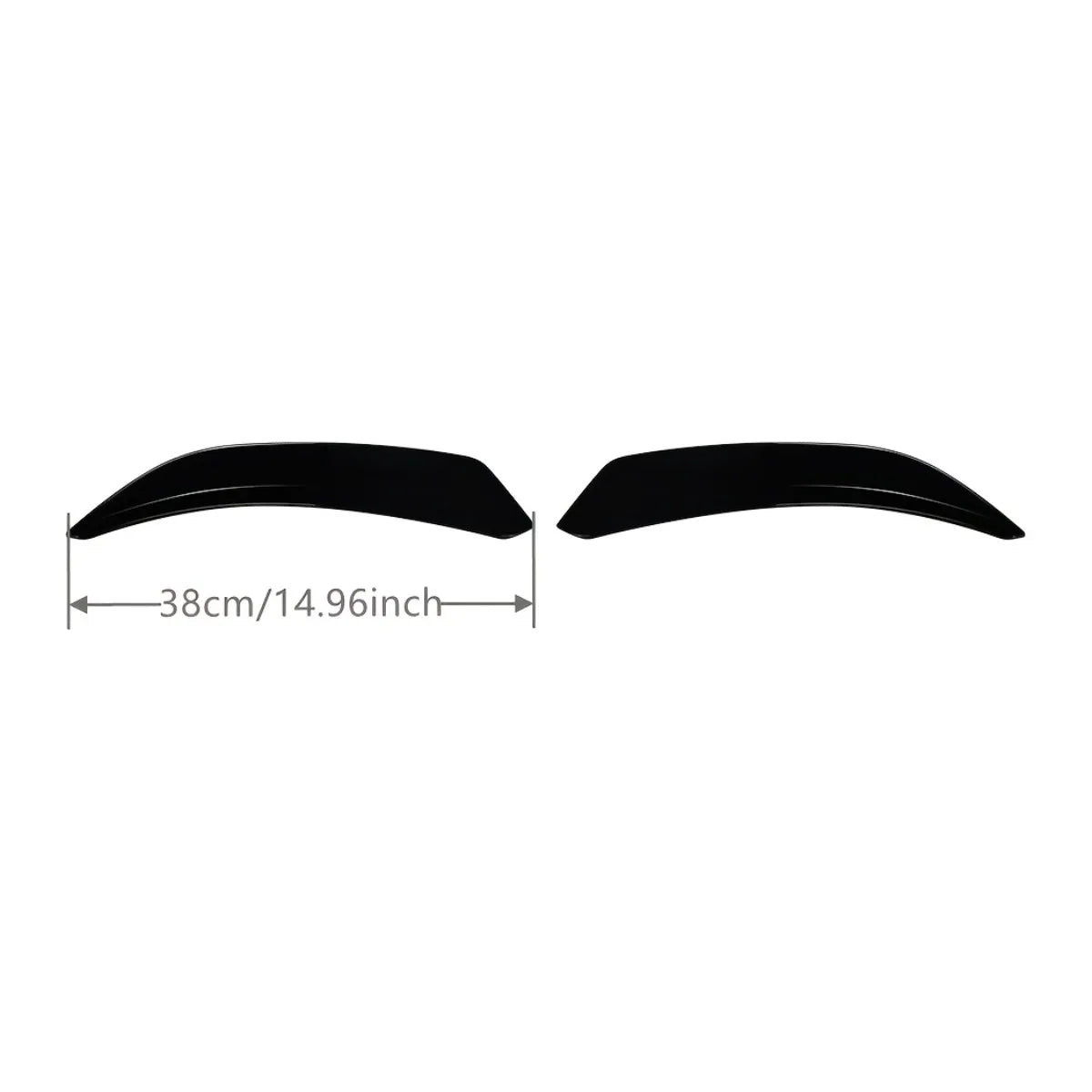 Pair For BMW Mini Cooper JCW F55 F56 2014-2024 Rear Roof Spoiler Extentions Flaps Wings Trim Body Kits Glossy Black/Carbon