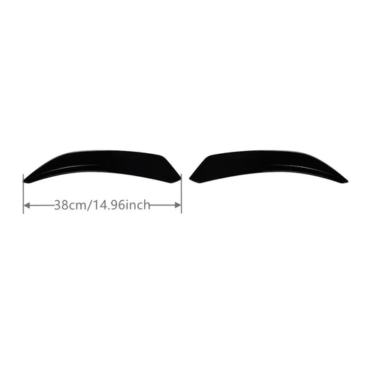 Pair For BMW Mini Cooper JCW F55 F56 2014-2024 Rear Roof Spoiler Extentions Flaps Wings Trim Body Kits Glossy Black/Carbon