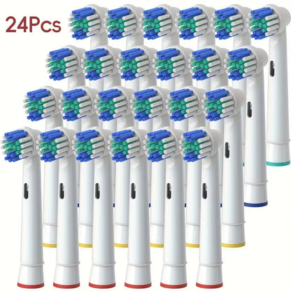 24pcs Pcs Electric Toothbrush Replacement Head Soft Dupont Bristle Tooth Brush Heads For Oral B Toothbrush Nozzles SB-17A