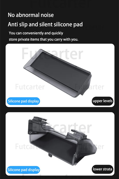 For Tesla Model3 Y Juniper 2025 central control screen Hidden Magnetic opening closing storage box tissue box storage accessorie
