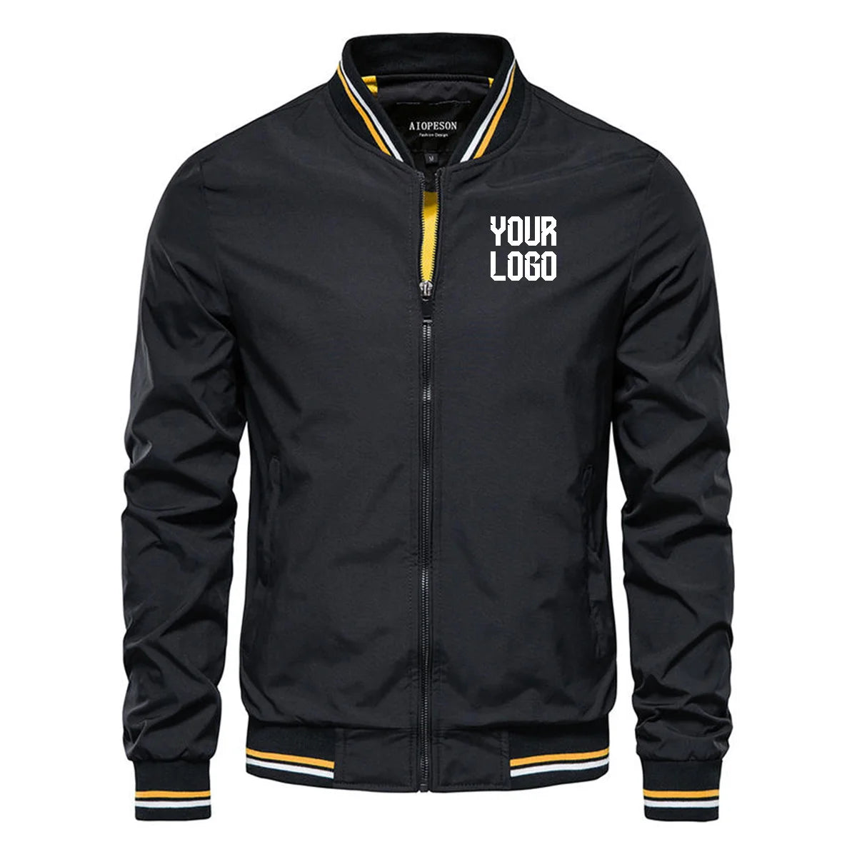2026 fashionable slim-fitting men's jacket, windproof and comfortable autumn coat, can be customized with pictures or text