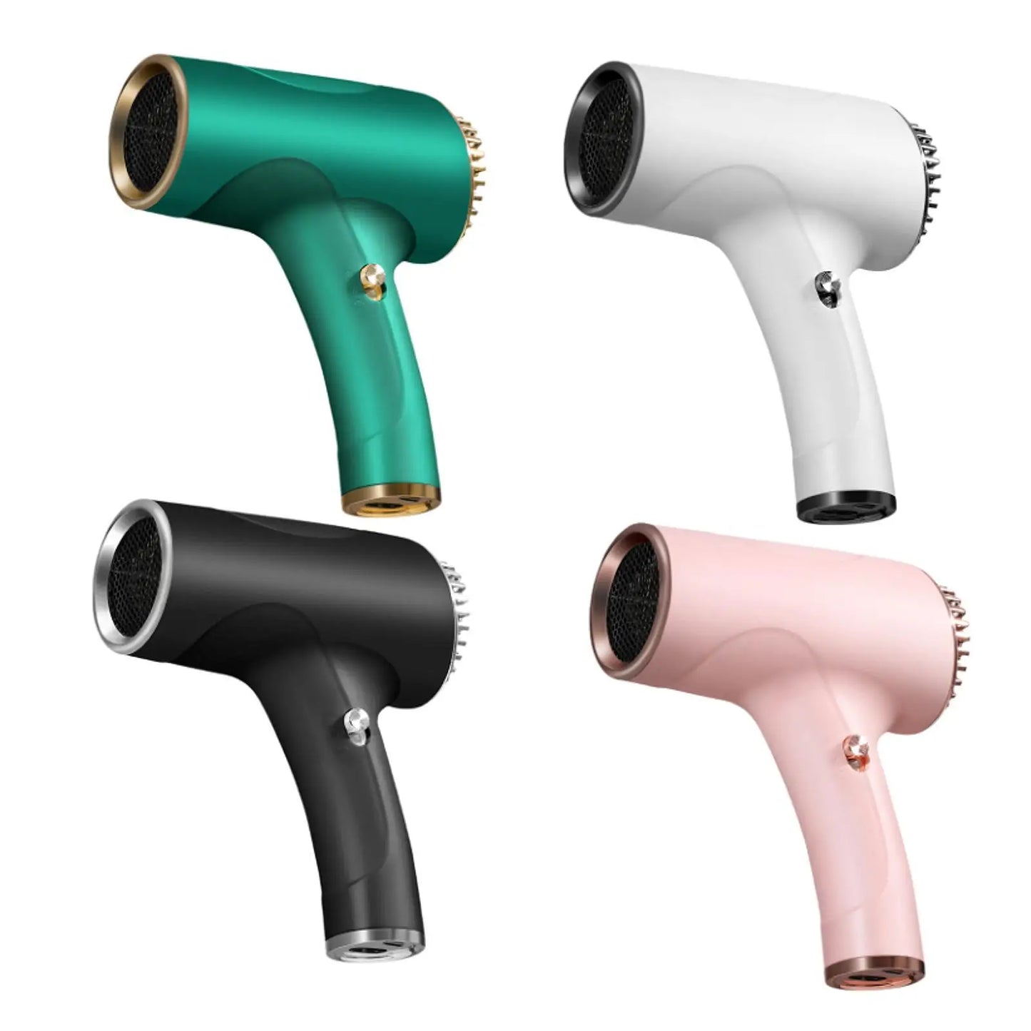 Rechargeable Cordless Hair Dryer Two Speeds Portable Powerful Blow Dryer for Home Dormitory Travel Use