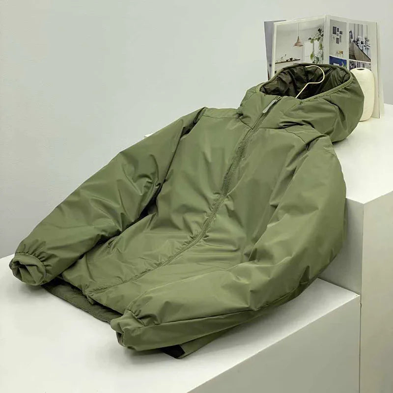 2026 Outdoor, Hiking, Camping, Fishing, Mountain Climbing, Traveling, Three-proof Fabric Warm Hooded Warm Cotton-padded Jacket