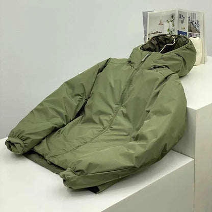 2026 Outdoor, Hiking, Camping, Fishing, Mountain Climbing, Traveling, Three-proof Fabric Warm Hooded Warm Cotton-padded Jacket