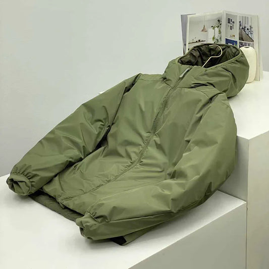 2026 Outdoor, Hiking, Camping, Fishing, Mountain Climbing, Traveling, Three-proof Fabric Warm Hooded Warm Cotton-padded Jacket