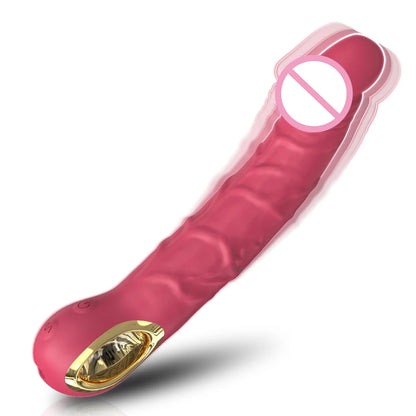 Dildo Vibrator for Women Vagina G-Spot Vibrator Clitoris Nipples Stimulator Fake Penis Female Masturbation Sex Toy for Women