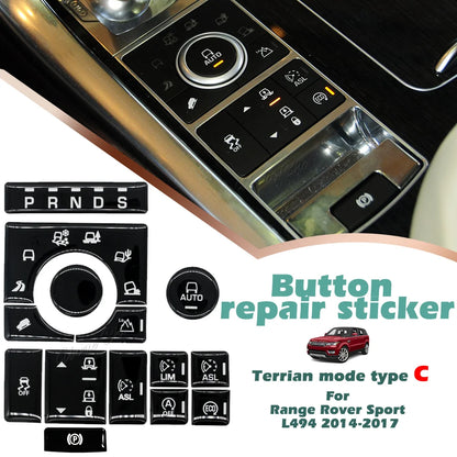 For Range Rover Sport L494 Center Console Button Cover for Vogue 2013-2017 Terrain Traction Control Sticker for Discovery L462