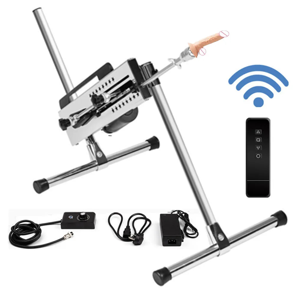 Love Machine With Thrusting Dildo Attachments Automatic Remote Control Adjustable Sex Toys For Adults Vagina Anal Masturbation