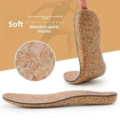 New Adult Cork Orthopedic Insoles Flat Foot Arch Support Pad Foot Varus Valgus Xo Shaped Leg Correcter Cushioning Sports Insoles