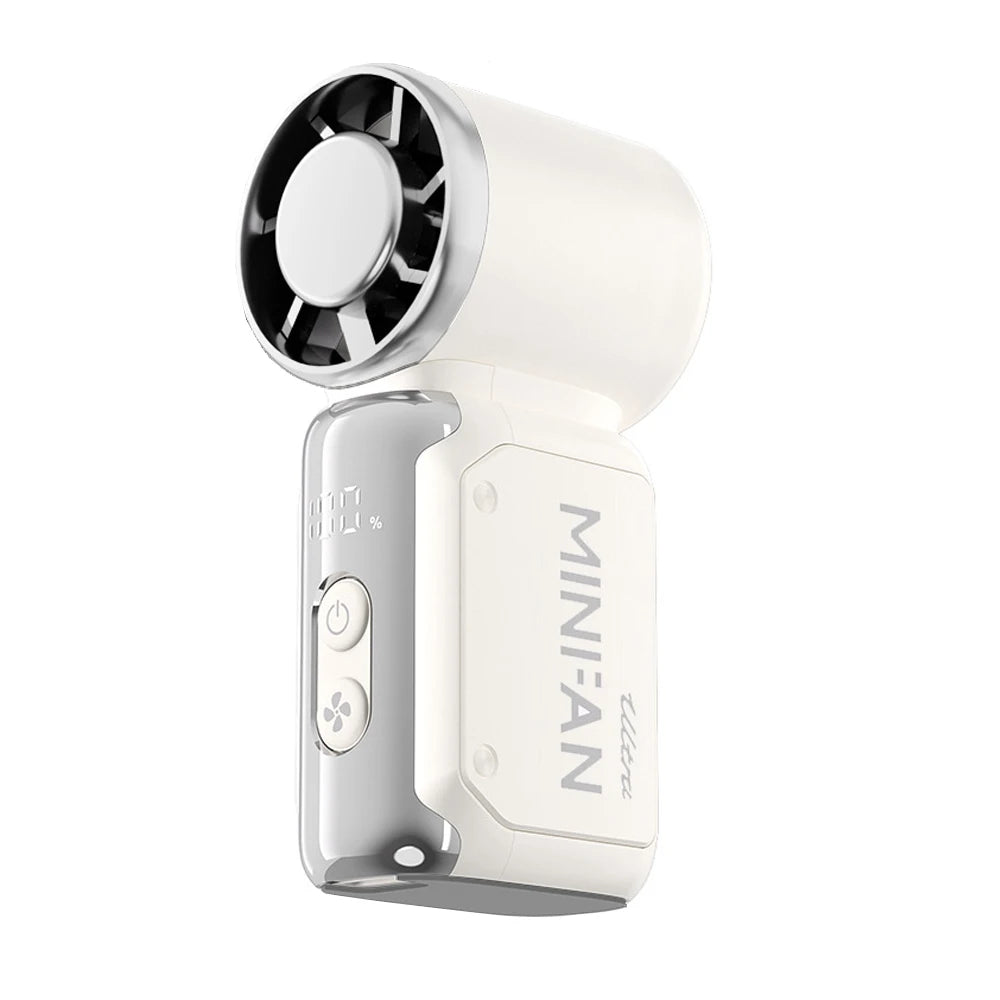 Portable Mini Handheld Turbo Fan 3600mAh LED Display Mini High Speed Handheld Fan, Outdoor Cooling,Desk Fan, Rechargeable Fan