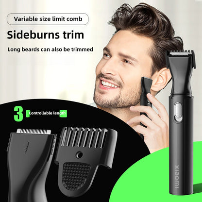 MIJIA 4 in 1 Electric Nose Ear Hair Trimmer for Men Painless USB Rechargeable Sideburns Eyebrows Beard Hair Clipper Shaver