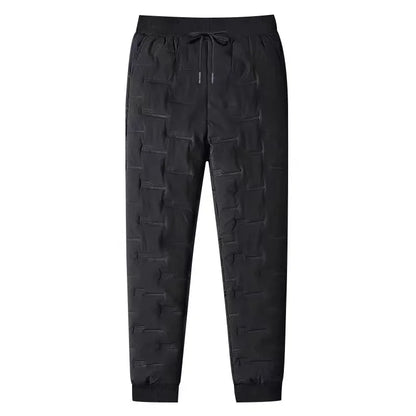 Youth Thickened down Pants Outdoor Workwear Trousers Fashionable Street Style Long Pants for Men Winter Outdoor Activities