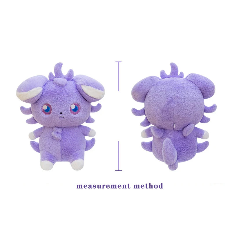 40/80cm Kawaii Espurr Pokemon Plush Toys Alolan Vulpix Doll Cute Large Pokémon Plushie Stuffed Pillow Gift for Kid Birthday Xmas