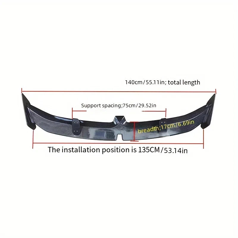 Universal tail fixed wing, car tail spoiler, car trunk diversion, anti-collision decoration modification accessories