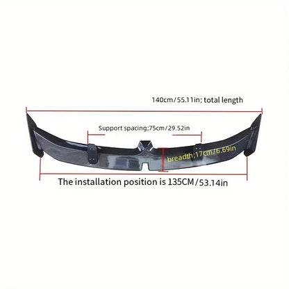 Universal tail fixed wing, car tail spoiler, car trunk diversion, anti-collision decoration modification accessories