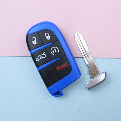 Car Key Fob Shell Case Housing for Jeep/Dodge/Chrysler/FIAT 300 500 500L 500X Toro Compass Renegade Charger Challenger Redeye