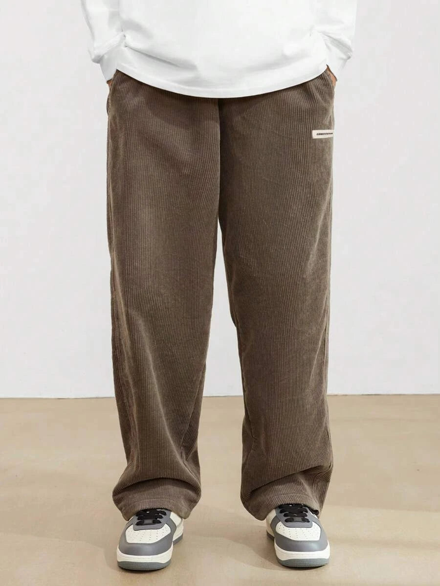 Men's Casual Pants Loose Pants Corduroy Breathable Loose Outdoor Pants Fashionable Design Jogging Pants 2026 New Casual Pants
