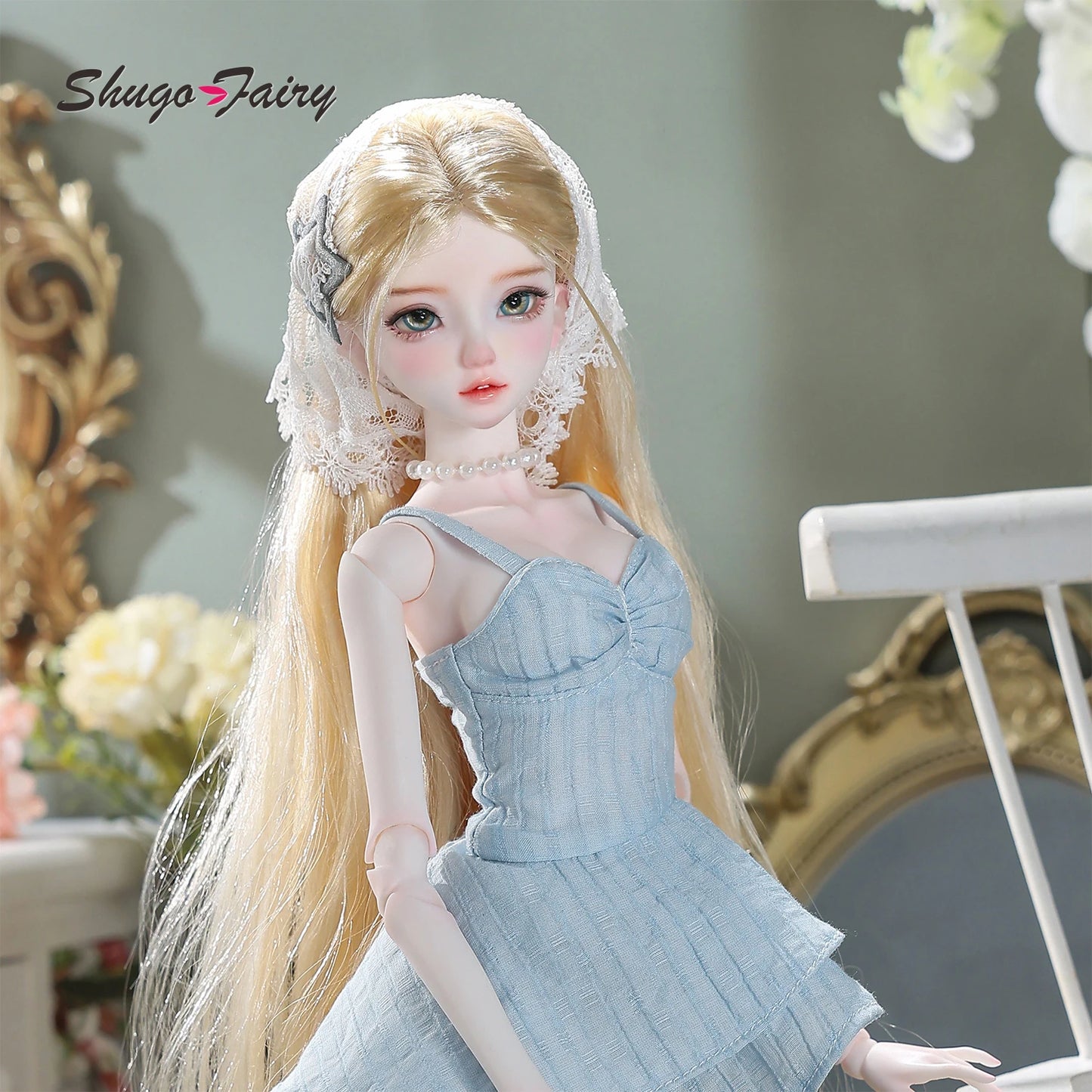 Sano C Bjd Doll 1/4 Bariy French Vintage Maiden Anime  Flared Jeans Original Joint Toys Fullset ShugaFairy