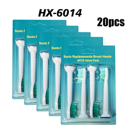 4-32pcs Electric Toothbrush Replacement Heads Compatible with Philips Sonicare Replacement Brush Heads Click-on Handles