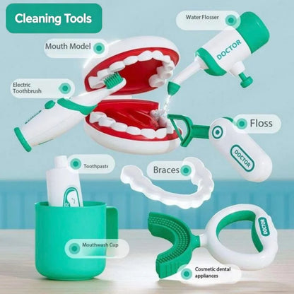 Kids Dental Pretend Play Set Simulation Dentist Chair Medical Role‑play Toys for Girls Boys Birthday Gift