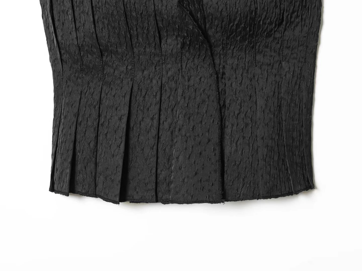 Sexy black zipper strapless vest with versatile design sleeveless top spicy girl cool black minimalist style one shoulder
