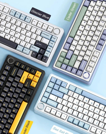 AULA Mechanical Keyboard F75 Three Modes Gaming Mechanical Keyboard Multi-function Knob Can Switch Between Game/Office Modes