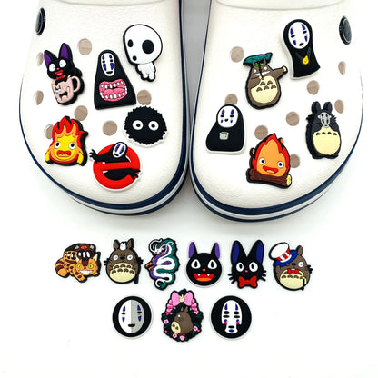 Japanese Cute Beast High-Quality Shoes Charms DIY PVC Shoe bag Accessories For Wristband Pendant Decoration Xmas Gifts