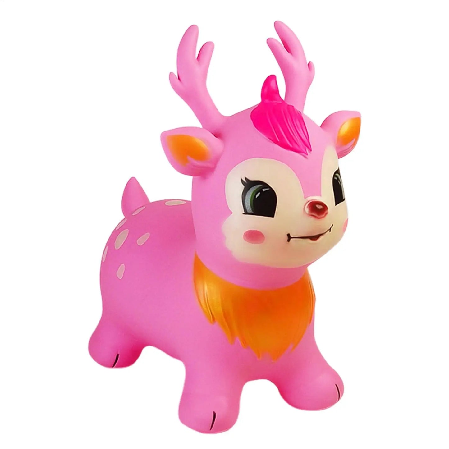 Bouncy Horse Inflatable Ride on Horse Bouncer Kids Jumping Hopping Animal Toys for Outdoor Home Preschool Classroom Playroom