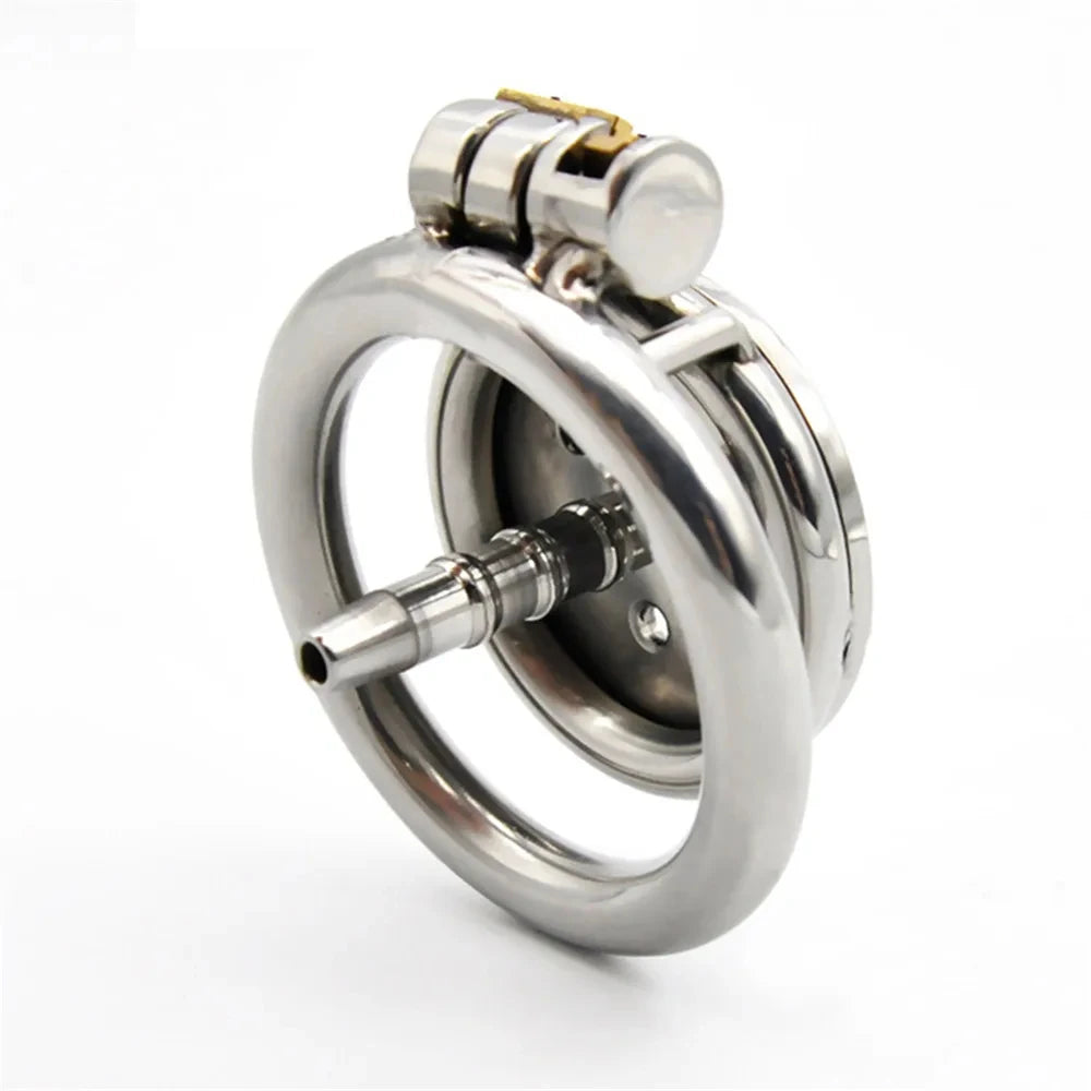 Male Slave Super Mini Chastity Cage Device Stainless Steel Penis Cage Cock Ring Chastity Lock Fetish Sex Toys For Men BDSM Sissy