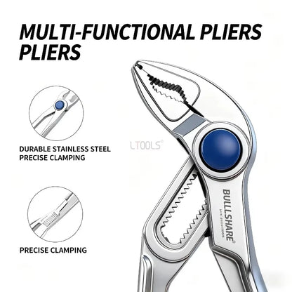 Mini Water Pump Pliers Universal Wrench High Hardness Multifunctional Adjustable Plumbing Pipe Wrench Portable Hand Tool