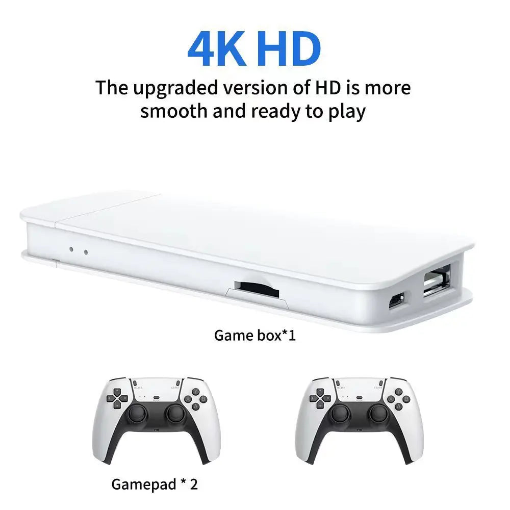 M15 4K game console home mini video game 64G retro console 128G player HD video game stick 2.4G dual wireless control PS1 gift