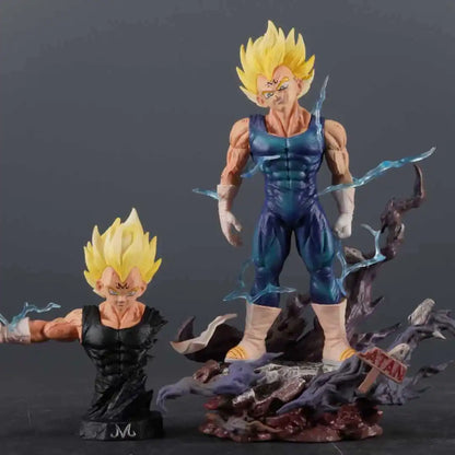Anime Dragon Ball Super Saiyan Vegeta Hb Demonized Bust Figure Collectible Statue Model Resonance Series Shine Figure Toys Gifts