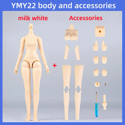 Ymy 22 24 Body Movable Joint Body Replacement Accessories Hand Girl YMY 23 25 Boy Body For Ob22 Ob24, Gsc, Blythe, 1/6 Bjd Doll