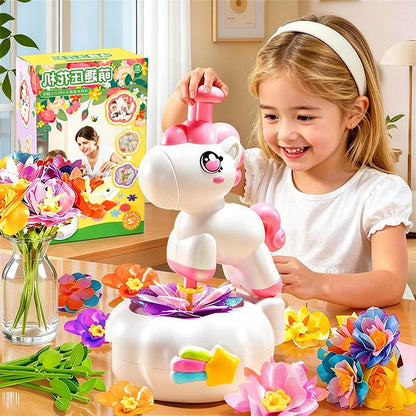 Girl Creative Flower Crafting Set Children's Work Supplies DIY Craft Education Manual Activities for 3 Years Kids Birthday Gifts