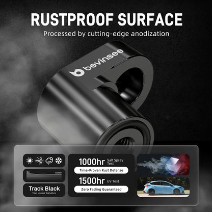 BEVINSEE Aluminum Rear Wing Spoiler Extendsion Kit for Ford Focus MK3 ST RS 2013-2018