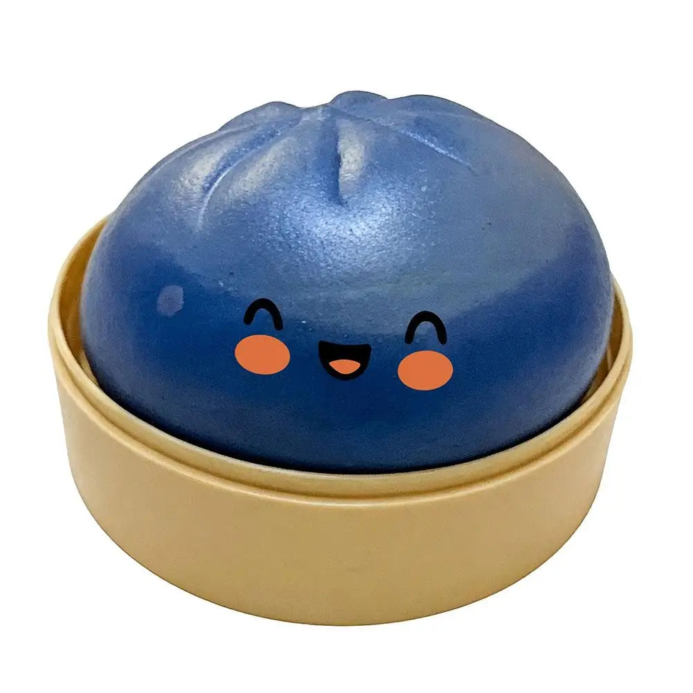 Giant Squishies Dumpling Bun Toy, Slow Rising Glitter Dumpling Stress Ball, Stress Relief Fidget Toy for Home Office Travel
