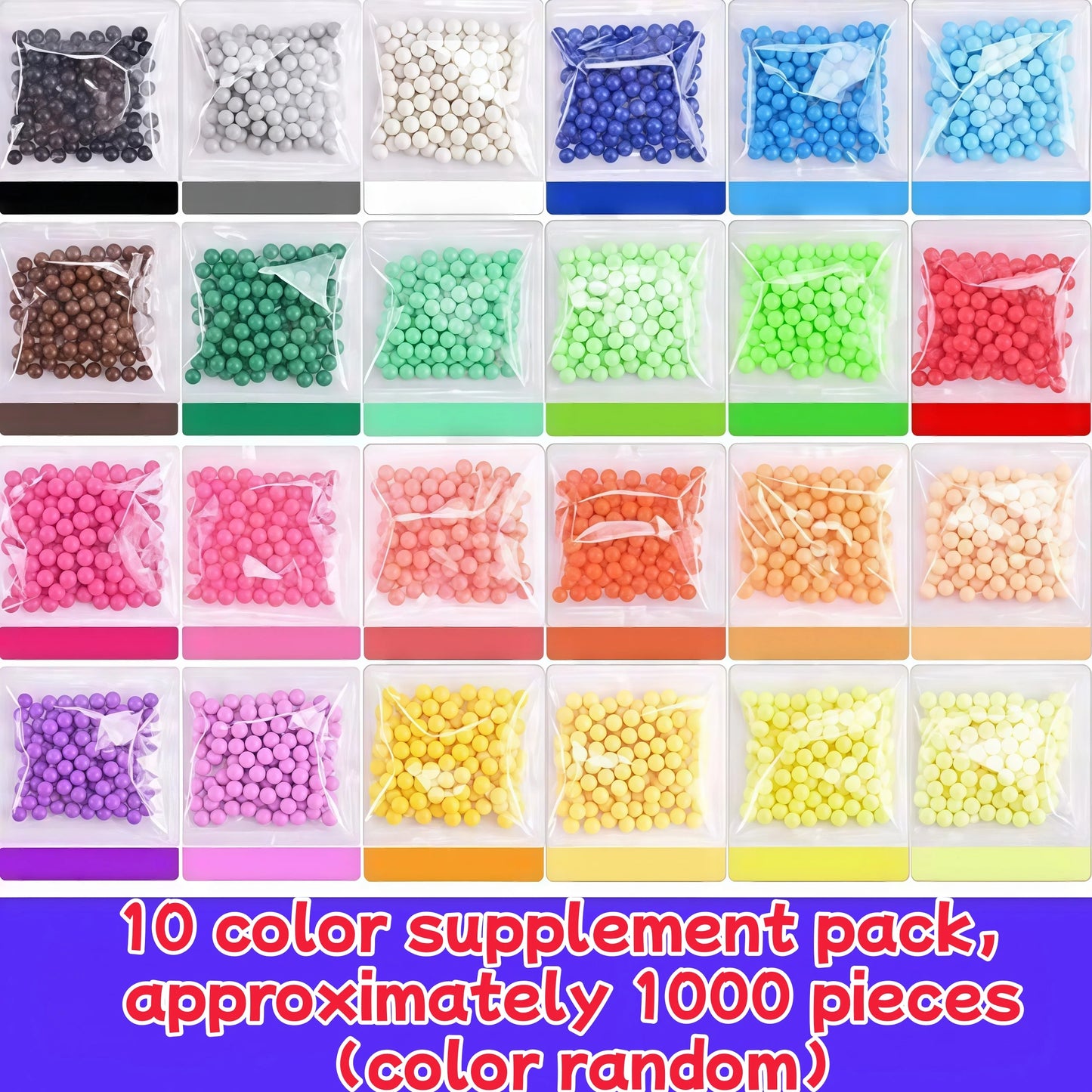 Multicolor Water Spray Magic Beads DIY Handmade Puzzle Kit Water Sticky Beads Educational Learning Craft Toy Birthday Xmas Gift