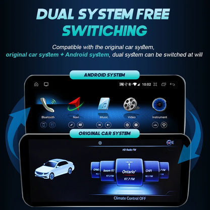 Android Auto Wireless CarPlay For Mercedes Benz C Class W205 GLC X253 V W446 Car Multimedia Navigation GPS DSP Qualcomm 680