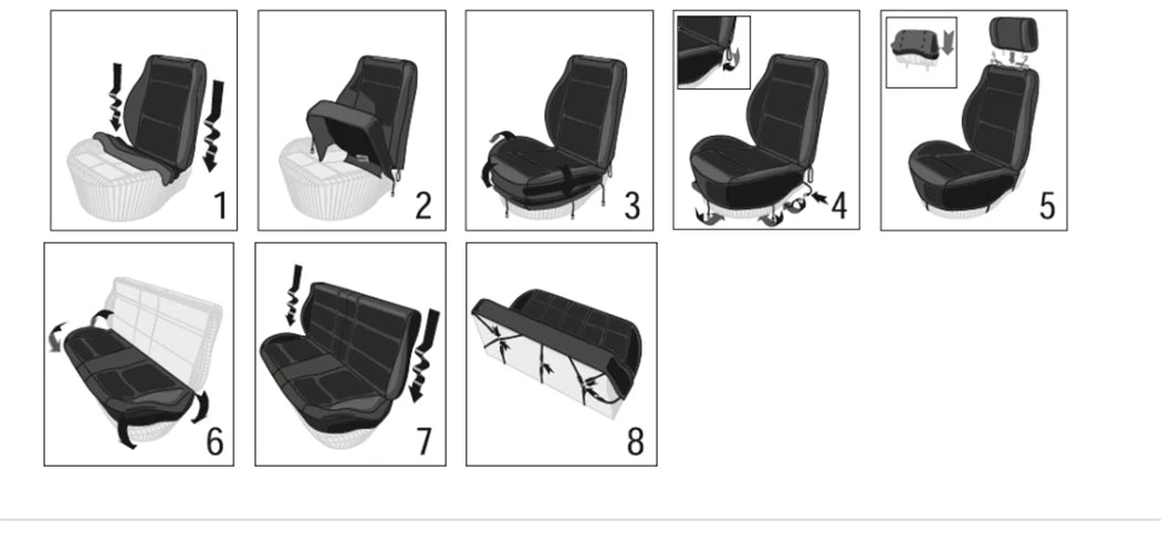 AUTOKING Universal  Car Seat Cover Set Car Accessories Interior for Women Man Fit for Most Car SUV Truck Van Seat Protector