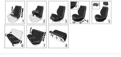 AUTOKING Universal  Car Seat Cover Set Car Accessories Interior for Women Man Fit for Most Car SUV Truck Van Seat Protector