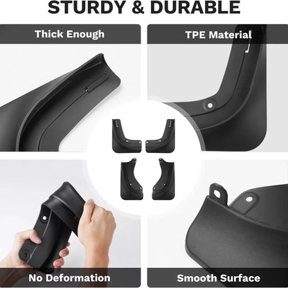 TPE Car Floor Mats for New Tesla Model Y Standard 2025+ Waterproof Cargo Liner Non-Slip Trunk Mats Foot Pads Luggage Mat ModelY